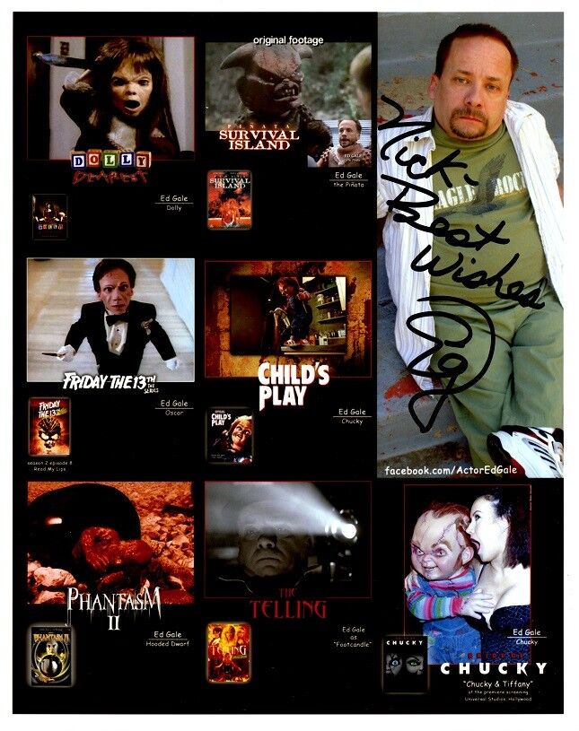 ED GALE In-person Signed Photo Poster painting - Child's Play