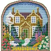 Summer Cabin-14CT Stamped Cross Stitch 25*26cm/9.84*10.24in