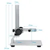 CNC Solid Aluminum Microscope Stand, 35mm Lens Holder with Coarse & Fine Focus Adjustment for Digital Industrial Microscope PCB Repair