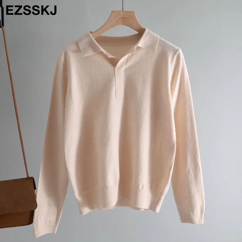 casual spring autumn thin oversize sweater pullovers Women basic loose square neck cashmere sweater female knit jumper