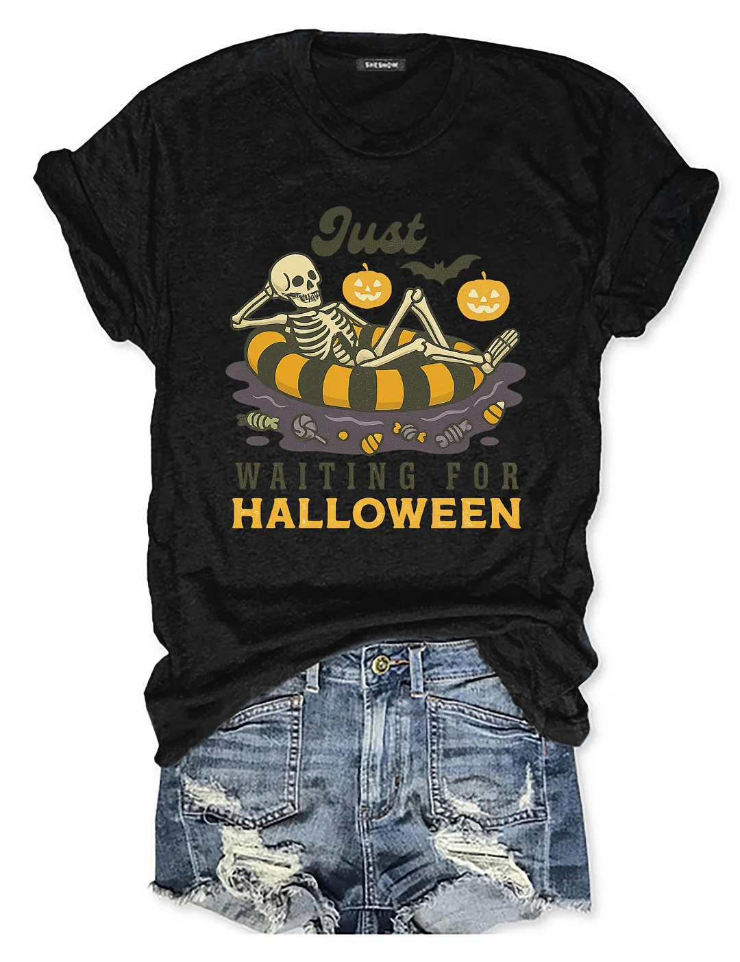 Just Waiting For Halloween T-shirt