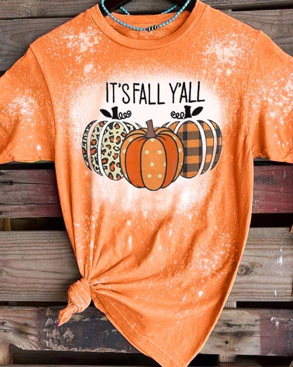 It's Fall Y'all Print  T-Shirt