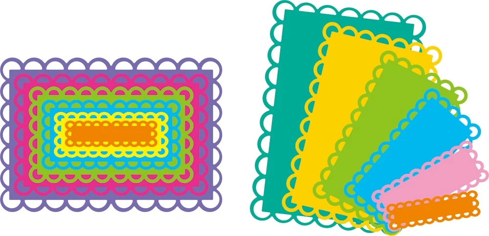 DIY scrapbook New rectangular lace background Metal scrapbook Photo album decorative embossed DIY Paper Card