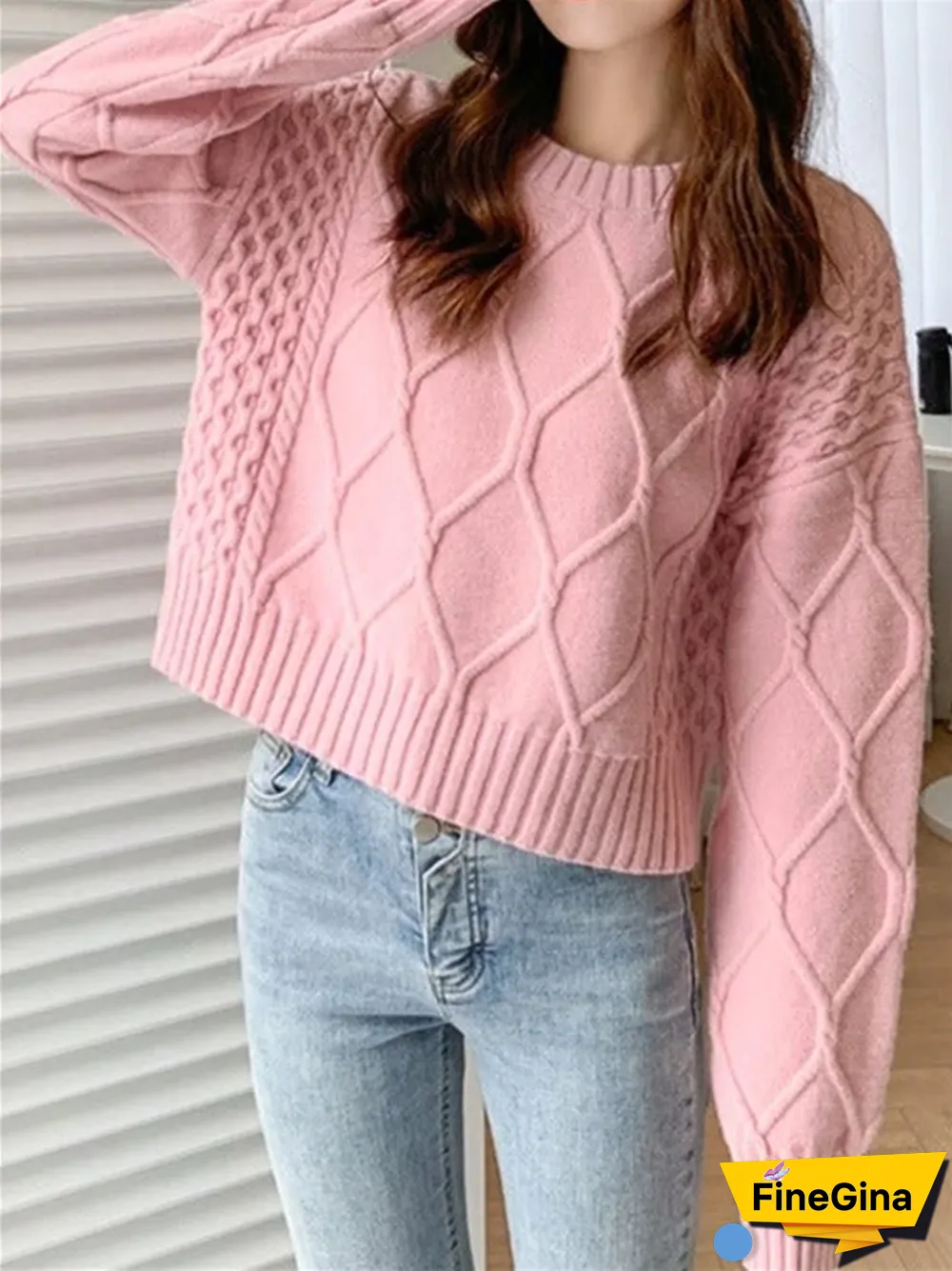 Candy-colored Loose Twist Sweater