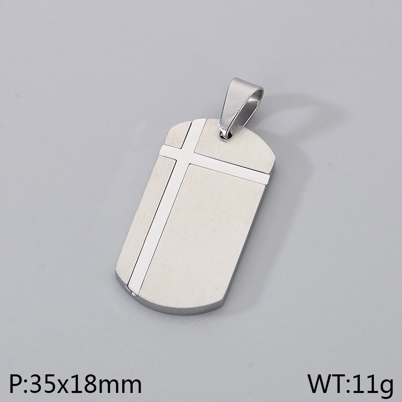 Minimalist Classic Style Square 304 Stainless Steel 18K Gold Plated Unisex