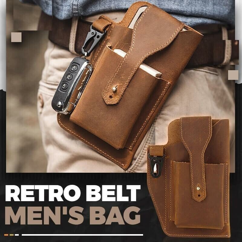 🔥Father's day gift🔥Retro Belt Waist Men's Bag