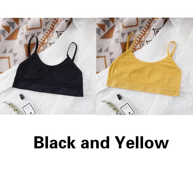 U-shaped Back Bra Tube Top Women Crop Top No Padded Wirefree Sexy Lingerie Bra Sports Fashion Street Women's Underwear Top