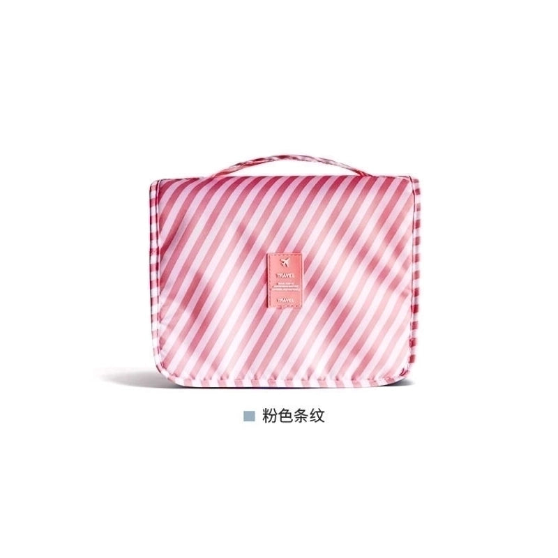 Casual Solid Color Oxford Cloth Toiletry Bag