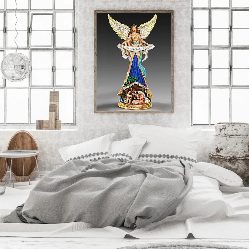 Diamond Painting - Partial Special Shaped Drill - Elegant Lady(30*40cm)