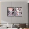 【2 pi&egrave;ces/paquet】-Peinture &agrave; l&rsquo;huile belle rue-plein rond diamant peinture-30 * 40cm