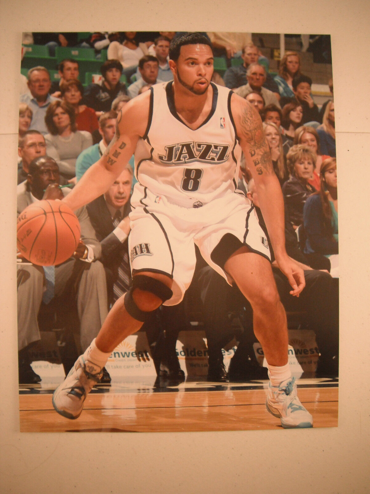 Deron Williams Jazz Basketball Color 11x14 Promo Photo Poster painting #3