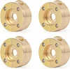 AMK Brass RC Wheel Hub Outer Portal Drive Housing Counterweight Balance Weight 128g for 1/10 RC Crawler Car Traxxas TRX4 TRX6 Upgrade Parts(4PCS,512g)