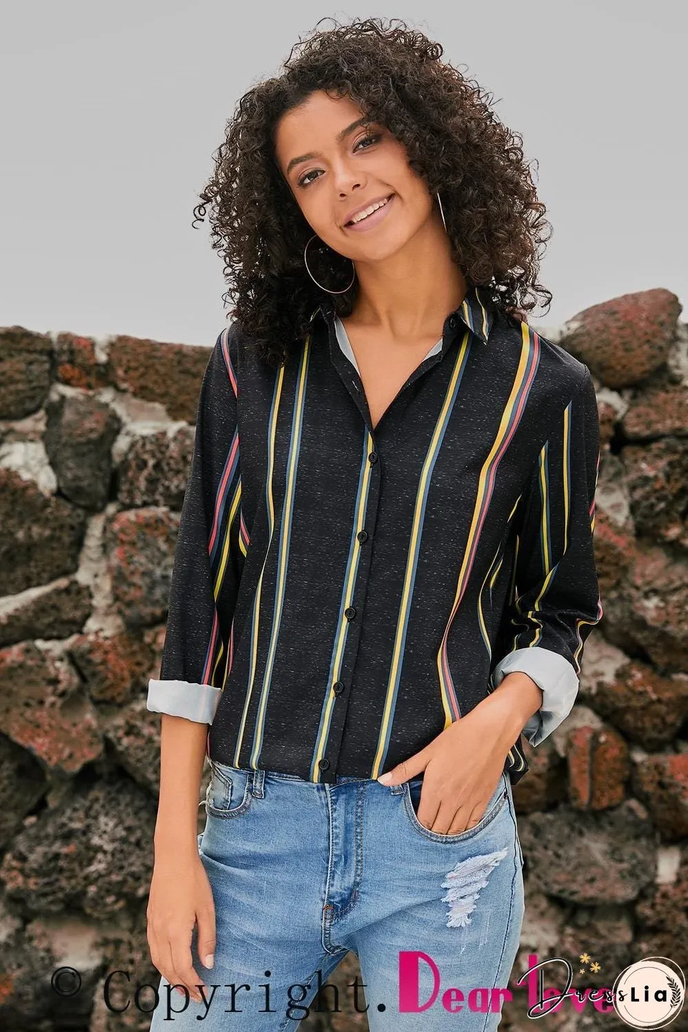 Weekend Casual Striped Shirt