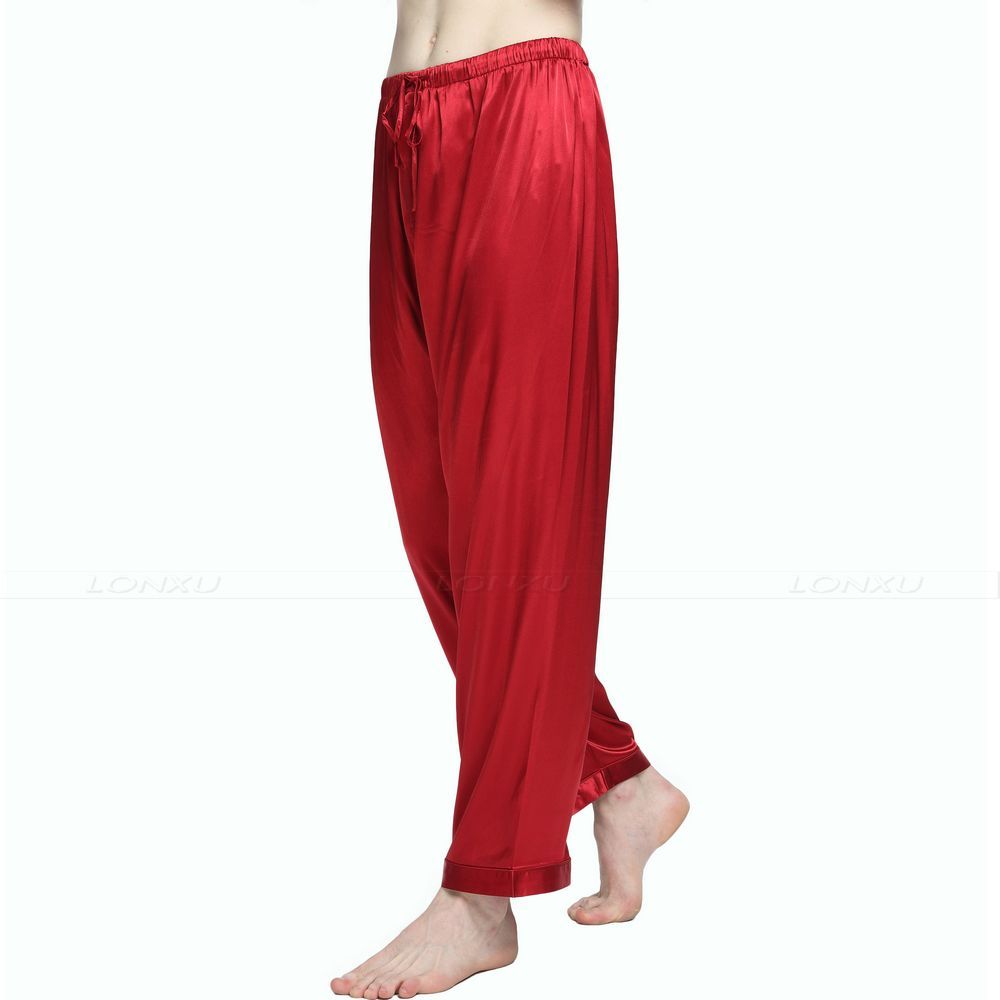 Optimumdriver Mens Silk Satin Pajamas Pyjamas Pants Lounge Pants  Sleep Bottoms Free p&p S M L XL 2XL 3XL 4XL Plus