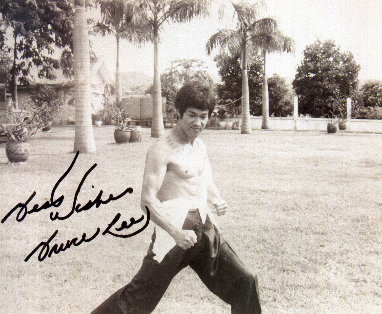 BRUCE LEE Signed Photo Poster paintinggraph - Film / Kung Fu / Martial Arts Actor Preprint