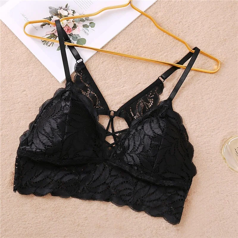 Fashion Sexy Women Top Female Lingerie Camisole Tank Crop Tops Lace Tops with Padded Camisoles Sleeveless Camis Girls Femme