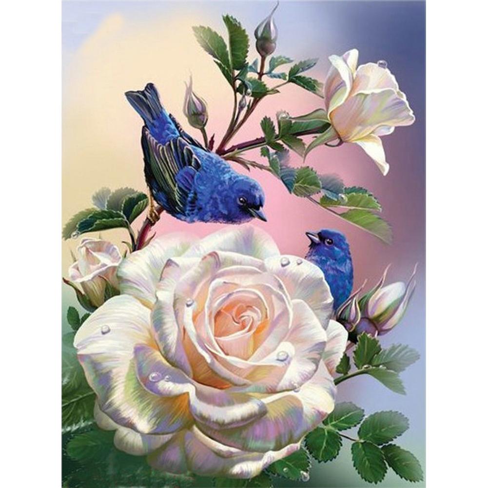 

30*40CM - Flower And Bird - Square Drill Diamond Painting, 501 Original