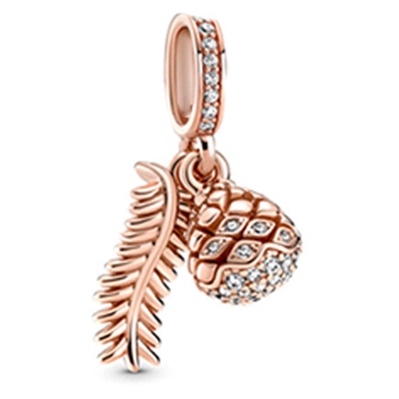 10 Pieces Cartoon Style Geometric Animal Metal Plating Inlay Rhinestones Jewelry Accessories