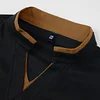 💥 2025 Hot Sale! Autumn Stand Collar Long Sleeve Sweatshirt Men's Polo Shirt Top