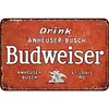 Budweiser - Panneaux en &eacute;tain m&eacute;tallique(20*30cm/30*40cm) - Bi&egrave;re