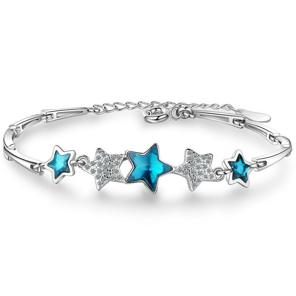 Blue star bracelet