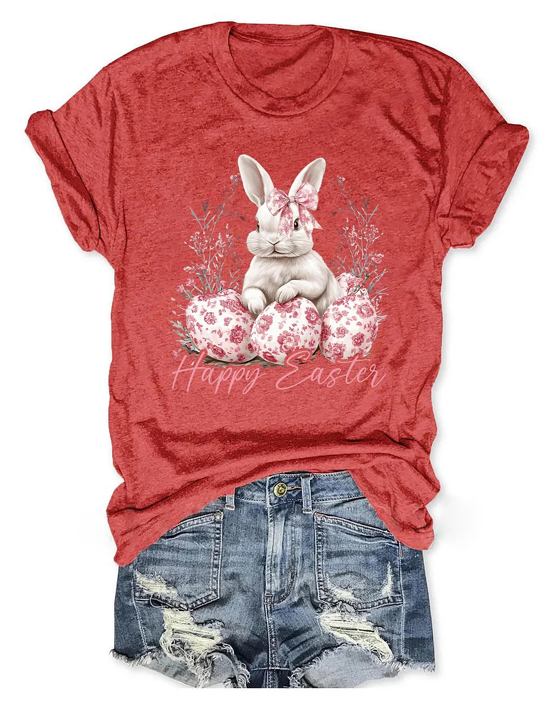 Floral Chinoiserie Bunny T-shirt