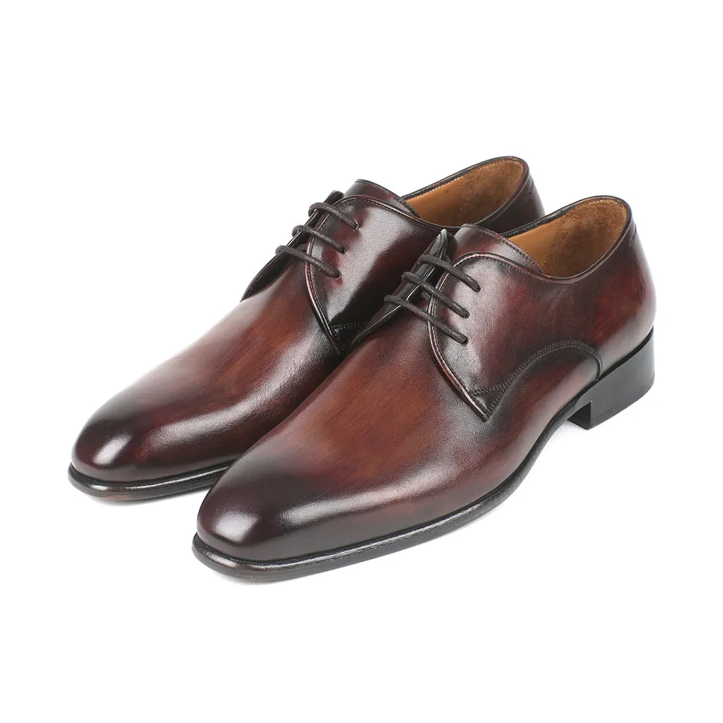 Gentlemen's Classic Oxford Shoes Lace Up Formal Dark Brown Business Lather Shoes