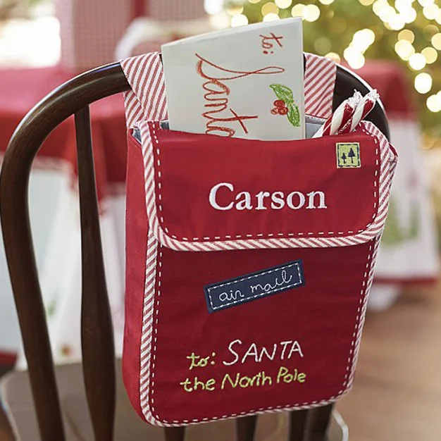 Custom Christmas Hat Chair Cover Mailbox Chair Bag Christmas Decorations