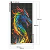5D diy volle runde bohrer diamant malerei drachen kit kunst heim dekoration(nh3247)