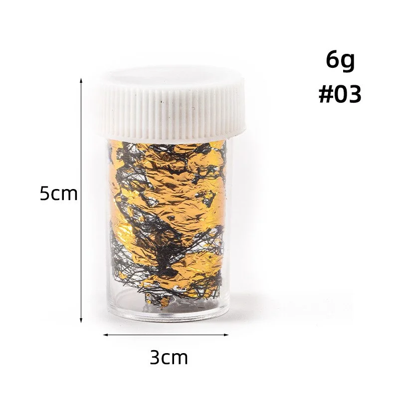 Nail Decoration Style Japanese Nail Gold Foil Net Star Paper Japanese Manicure Gold Leaf Fragment Manicure Charm Jewelry