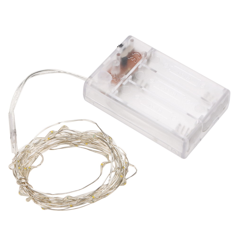 

4M 40LED Fairy String of Copper Wire for Festival-String Light, White, 501 Original