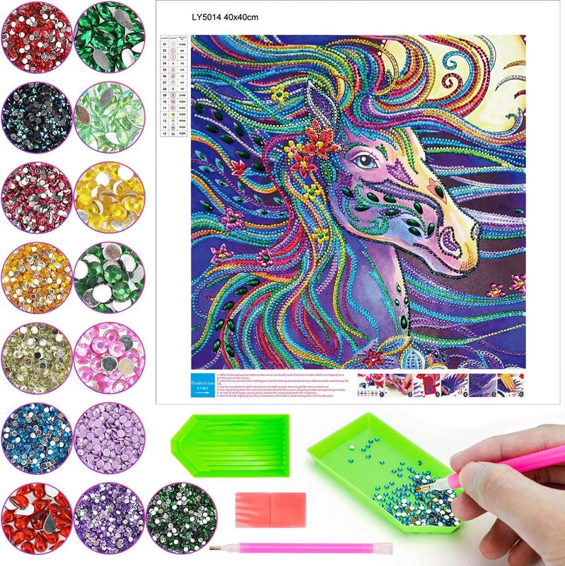 Diamond Painting DIY Bright Diamond Owl Living Room Bedroom Hanging Painting 5D Hot Diamond Painting