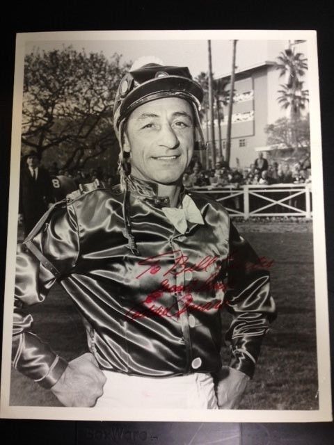 Eddie Arcaro Signed Autograph Picture of 4X Kentucky Derby Winner Raftery Photo Poster painting