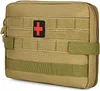 Taktische LEER Erste Hilfe Tasche mit Rotkreuz Patch 1000D Molle Pouch Notfalltasche Milit&auml;risch Wasserdicht f&uuml;r Camping Outdoor