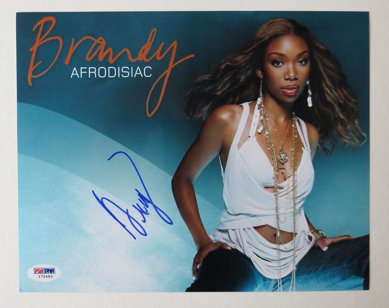 Brandy Norwood Signed Afrodisiac Autographed 8x10 Photo Poster painting (PSA/DNA) #I72493