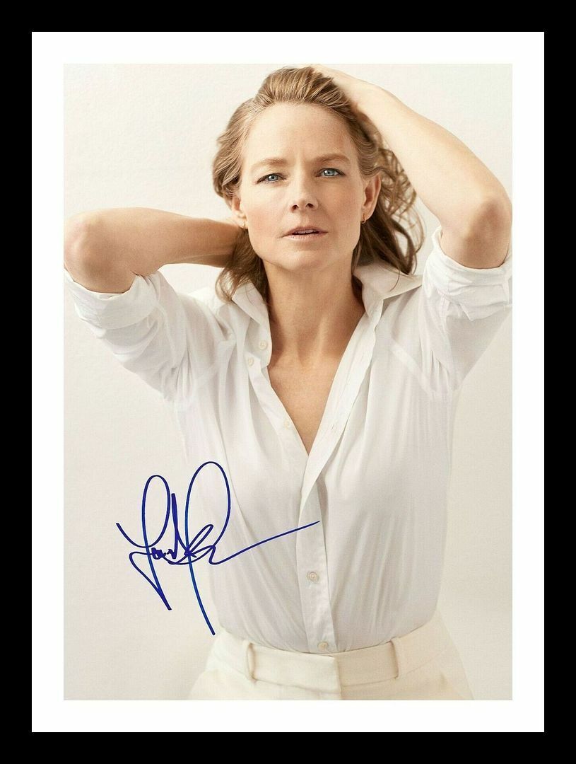 Jodie Foster Autograph Signed & Framed Photo Poster painting 1