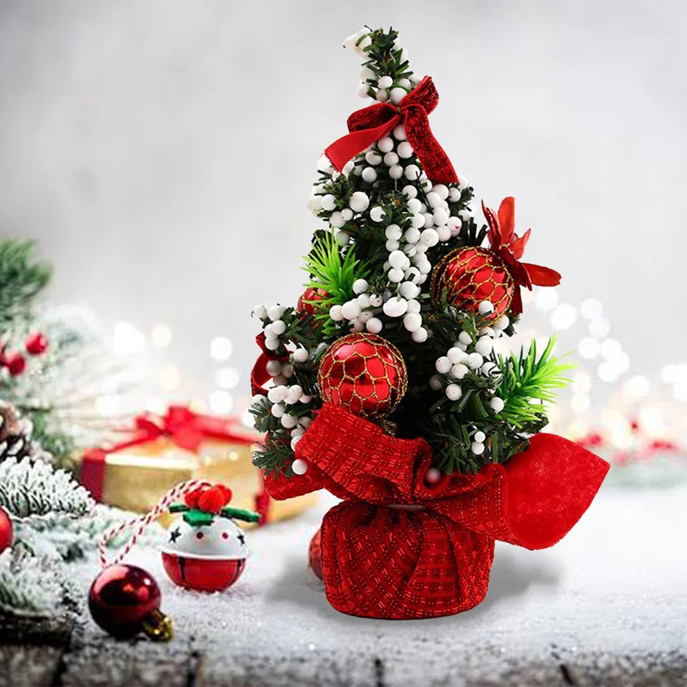 20cm Artificial Xmas Tree Great Gifts Tabletop Mini Tree Festival Party Supplies