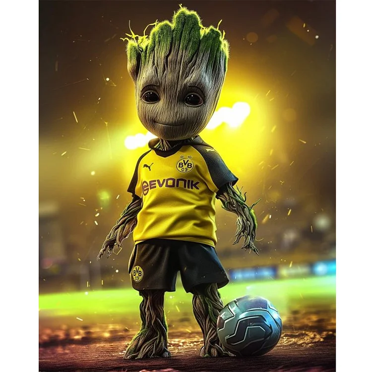 Groot Borussia Dortmund - Full Round AB Drill - Diamond Painting(40*50cm)