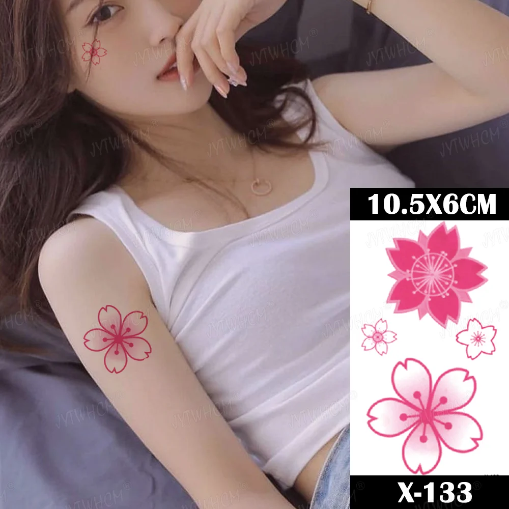 Sdrawing Butterfly Tattoo Women Sexy Waterproof Temporary Tattoo Heart Flame False Tattoo Arm Shoulder Neck Tattoo Women And Men