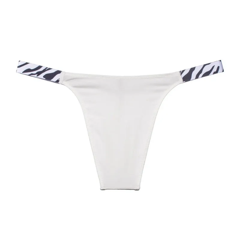 TERMEZY Women Sexy Leopard Panties Low-waist Underwear Thong Female G String Breathable Lingerie Temptation Cotton Intimates