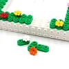 Flower Garden DIY Building Block Photo Frame Kit,Creative Handmade Assembled Photo Frame Handmade Craft Gift Home Tabletop Display Decor