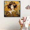 Diamond Painting -DIY Round Drill Art Nouveau Style Girl(40x40cm)