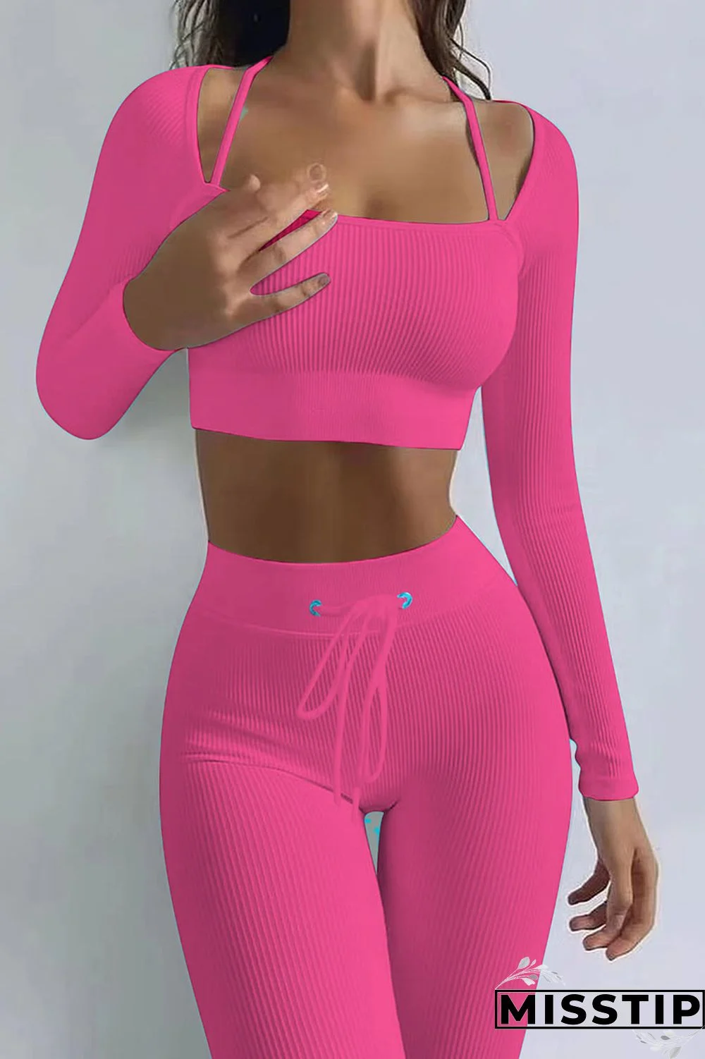 Green Casual Street Solid Patchwork Square Collar Long Sleeve Two Pieces