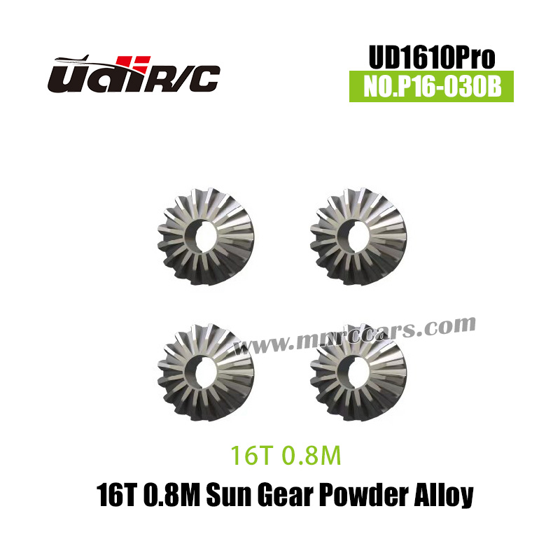 UDIRC UD-1610Pro RC Car Parts Powder Alloy 16T 0.8M Sun Gear P16-030B