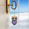 1PC, porte-cl&eacute;s DIY 3D en diamant avec boucle homard, porte-cl&eacute;s double face en diamant avec cha&icirc;ne &agrave; ressorts, mosa&iuml;que de diamants en cristal &agrave; ressorts, cadeau unique fait main