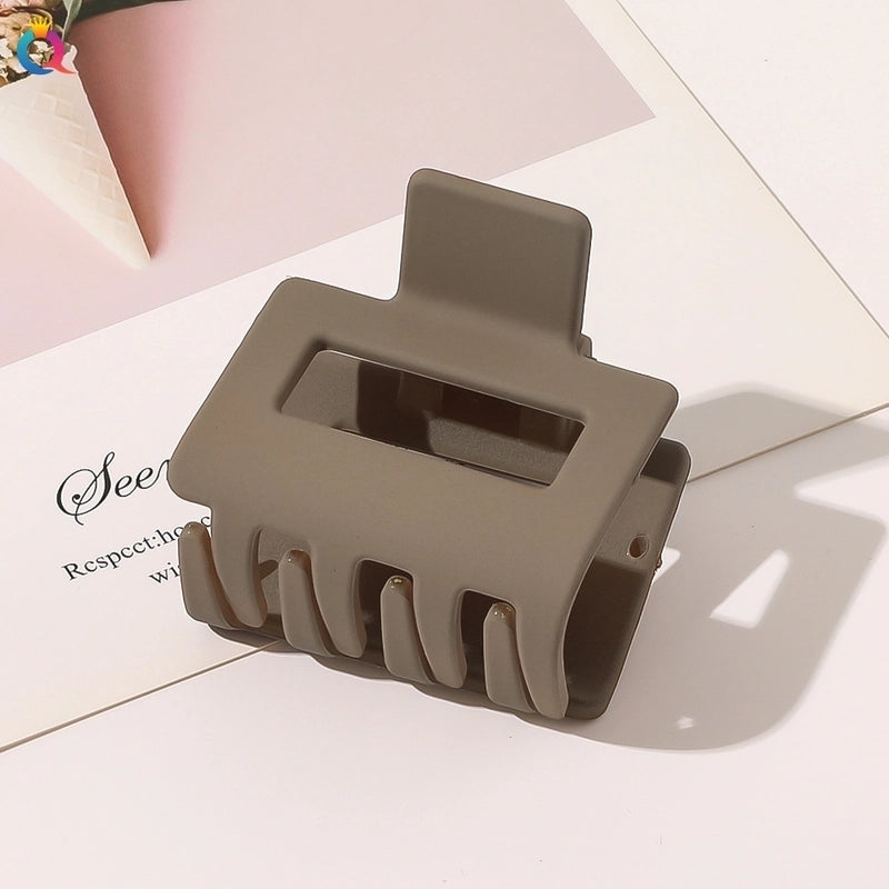 Minimalist Solid Color Plastic Hair Claws