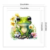 Flower Frog - 18CT Stamped Cross Stitch 25*25cm/9.84*9.84in