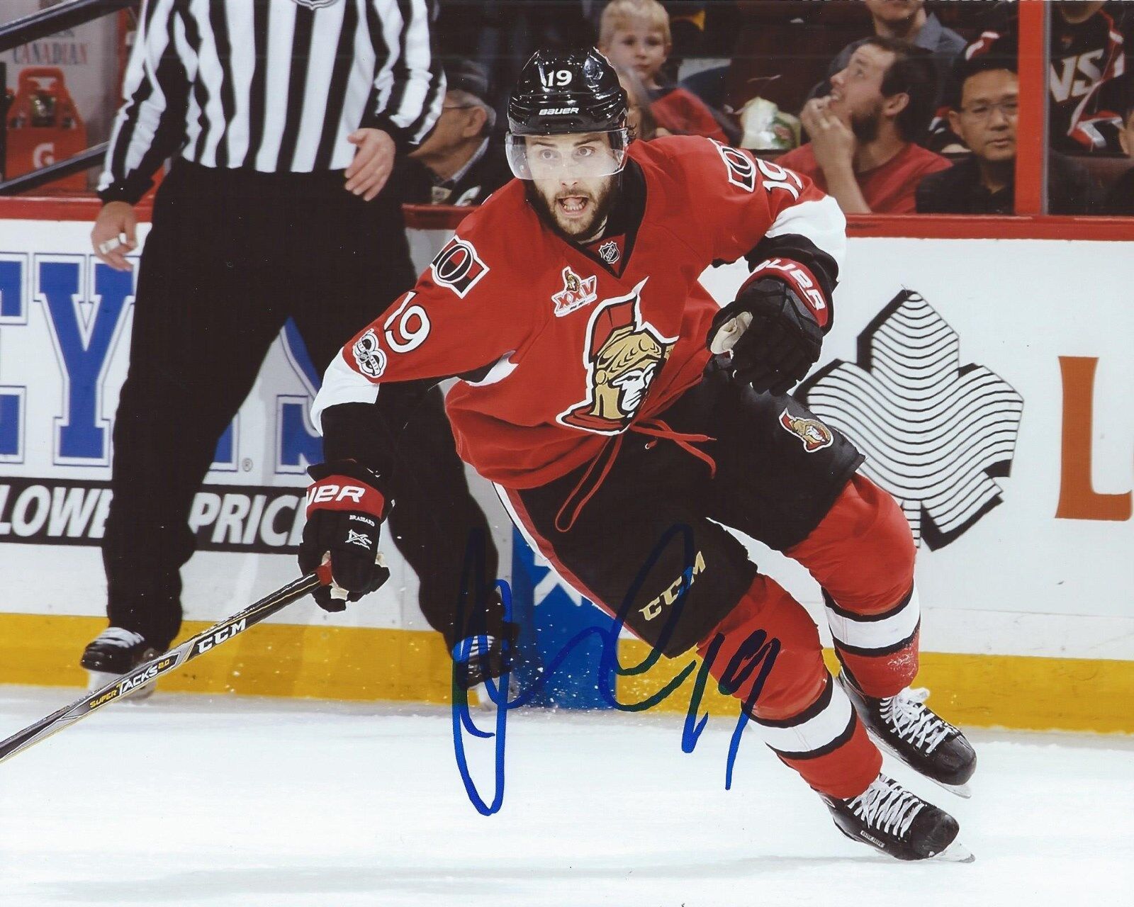 Derick Brassard Signed 8x10 Photo Poster painting Ottawa Senators Autographed COA D