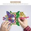 DIY Diamond Painting 7 Color Night Light Lamp Home Decoration Ornament Gift Kit(Butterfly)