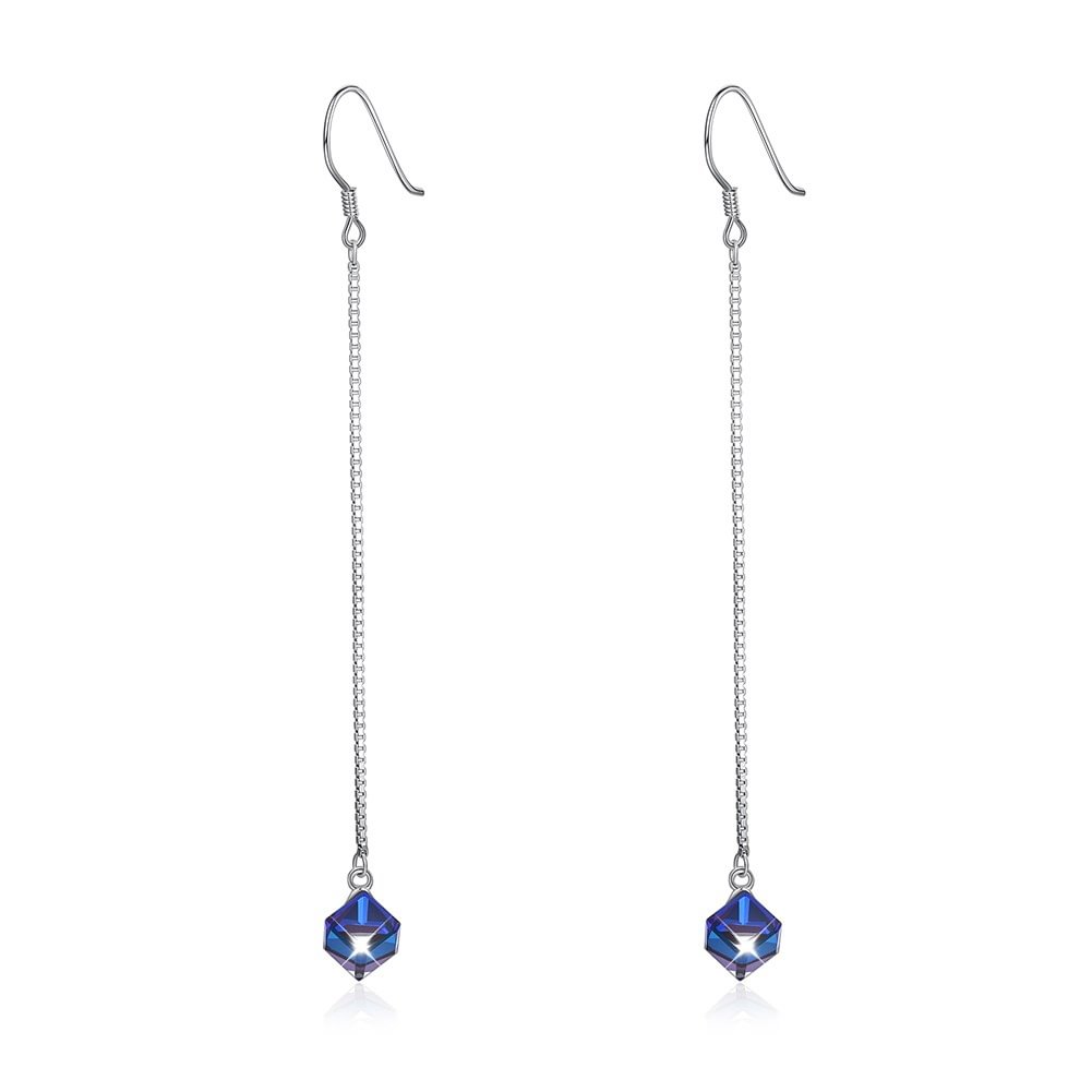 Diamond Crystal Long  Earrings
